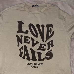 Shein brown graphic tee